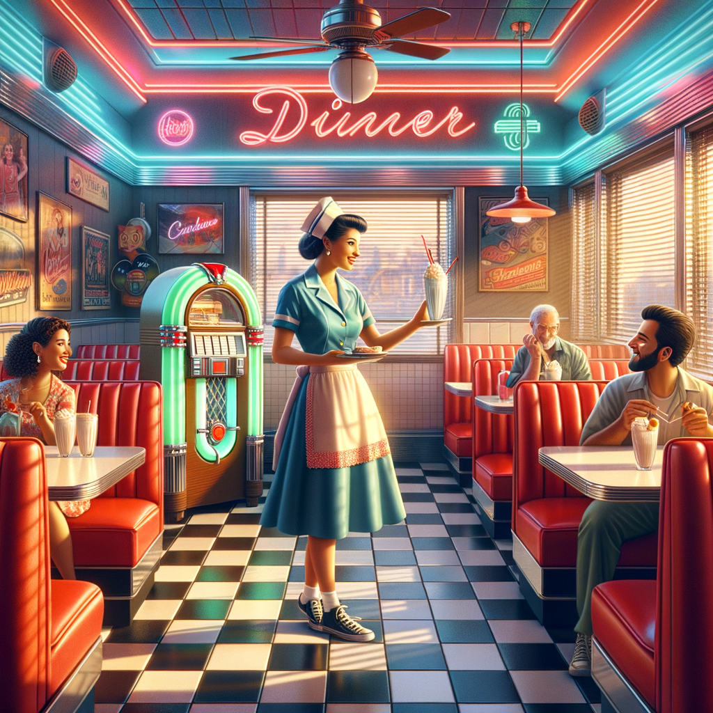 1950s Diner Scene